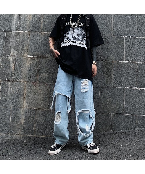 DEVICE(デバイス)の「ルーズデザイン ダメージ デニムパンツ(デニムパンツ・メンズ・ブラック/ブルー・FREE)」の19枚目の写真