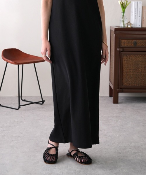 IAMUSE（アイアミューズ）の「クロスデザインストラップ　オーバル編みメッシュサンダル S0796【IAMUSE】（サンダル・レディース・ブラック/アイボリー・40/38/39/36/37）」の20枚目の写真