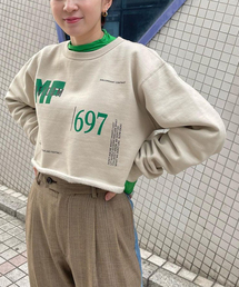 《別注》【SKIN/スキン】CREW SHORT SWEATSHIRTS：スウェット