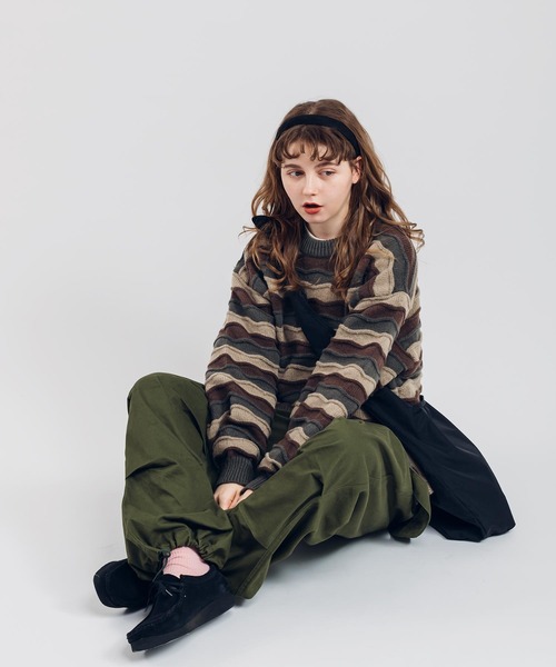 MUHET（ミュエータ）の「【２WAY仕様】サスペンダー付きミリタリーパンツ（その他パンツ・レディース・オフホワイト/カーキ・X-LARGE/MEDIUM/SMALL）」の7枚目の写真