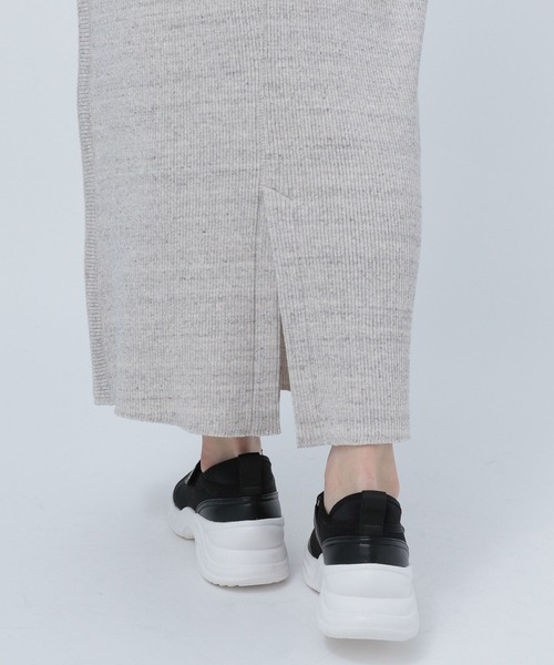 BAYFLOW（ベイフロー）の「リブタイトスカート（スカート・レディース・ライトグレー/ブラック/ターコイズブルー/グリーン系1/パープル・SMALL/MEDIUM）」の13枚目の写真