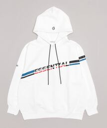 ESSENTIAL | ESSENTIAL/エッセンシャル/キャノンループ グラフィックロゴ裏起毛プルオーバー(パーカー)