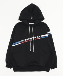 ESSENTIAL | ESSENTIAL/エッセンシャル/キャノンループ グラフィックロゴ裏起毛プルオーバー(パーカー)