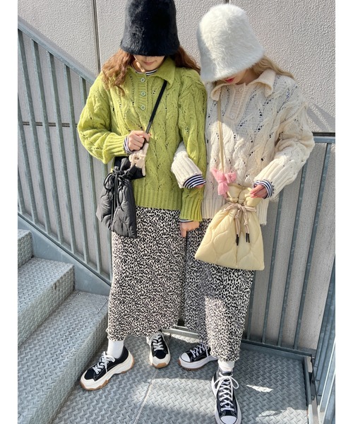 WC（ダブル シー）の「キルティング巾着ショルダー（ショルダーバッグ・レディース・ブラック/ベージュ/カーキ・FREE）」の5枚目の写真