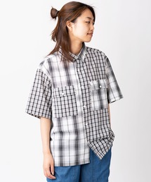 2WAYスナップボタン半袖シャツ