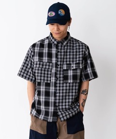 2WAYスナップボタン半袖シャツ