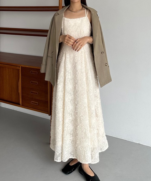 caban キャバン　ジャガードキャミワンピース セール】ジャガードキャミワンピース（ワンピース）｜callautia