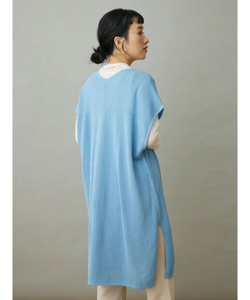 CRAFT STANDARD BOUTIQUE（クラフトスタンダードブティック）の「ジレニットワンピース（ワンピース・レディース・イエロー/ブラック/サックスブルー・FREE）」の8枚目の写真