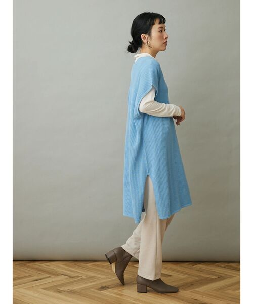 CRAFT STANDARD BOUTIQUE（クラフトスタンダードブティック）の「ジレニットワンピース（ワンピース・レディース・イエロー/ブラック/サックスブルー・FREE）」の18枚目の写真