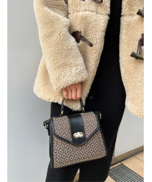 MOUSSY（マウジー）の「MONOGRAM MINI SHOULDER バッグ（ショルダーバッグ・レディース・ブラウン/ライトグリーン/ベージュ・FREE）」の22枚目の写真