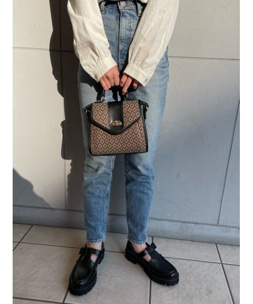 MOUSSY（マウジー）の「MONOGRAM MINI SHOULDER バッグ（ショルダーバッグ・レディース・ブラウン/ライトグリーン/ベージュ・FREE）」の16枚目の写真