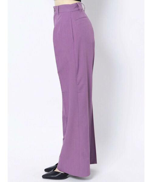 EVRIS（エヴリス）の「タックワイドパンツ【セットアップ着用可能】（その他パンツ・レディース・パープル/ブラック/グレー・SMALL/MEDIUM）」の21枚目の写真