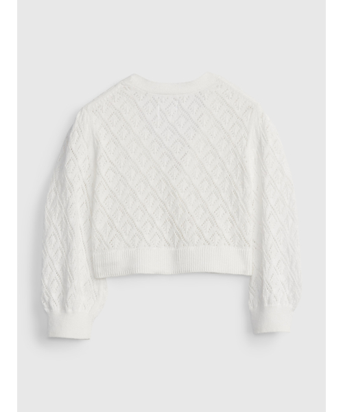 GAP（ギャップ）の「ポインテールカーディガン (ベビー)（カーディガン/ボレロ・キッズ・オフホワイト・12-18M/18-24M/6-12M/3-6M）」の3枚目の写真