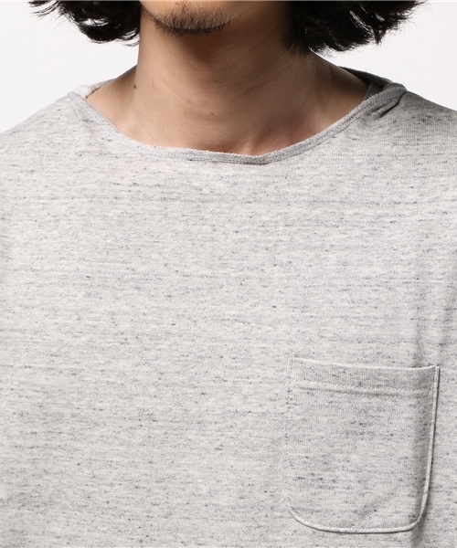 WHO'S WHO gallery（フーズフーギャラリー）の「【GIGGER】カットオフ7分T（Tシャツ/カットソー・メンズ・ホワイト/グレー・LARGE/MEDIUM）」の10枚目の写真