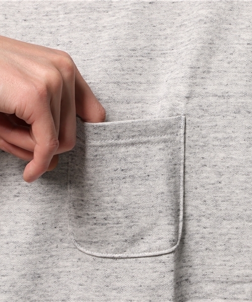 WHO'S WHO gallery（フーズフーギャラリー）の「【GIGGER】カットオフ7分T（Tシャツ/カットソー・メンズ・ホワイト/グレー・LARGE/MEDIUM）」の5枚目の写真