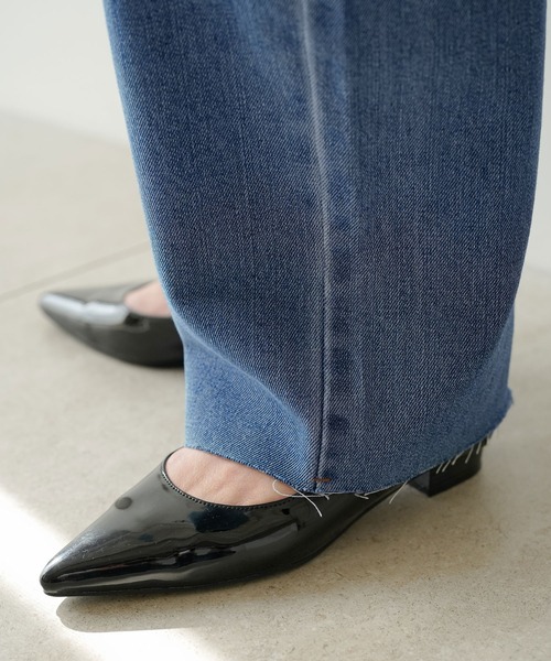 rectangle（レクタングル）の「スラッシュカットデニムパンツ（デニムパンツ・レディース・ライトブルー/ブルー/オフホワイト・SMALL/MEDIUM）」の11枚目の写真