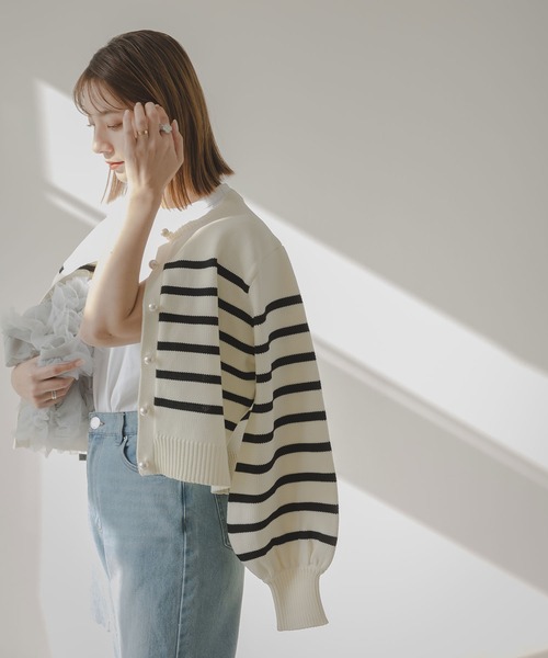 rectangle（レクタングル）の「スラッシュカットデニムパンツ（デニムパンツ・レディース・ライトブルー/ブルー/オフホワイト・SMALL/MEDIUM）」の14枚目の写真
