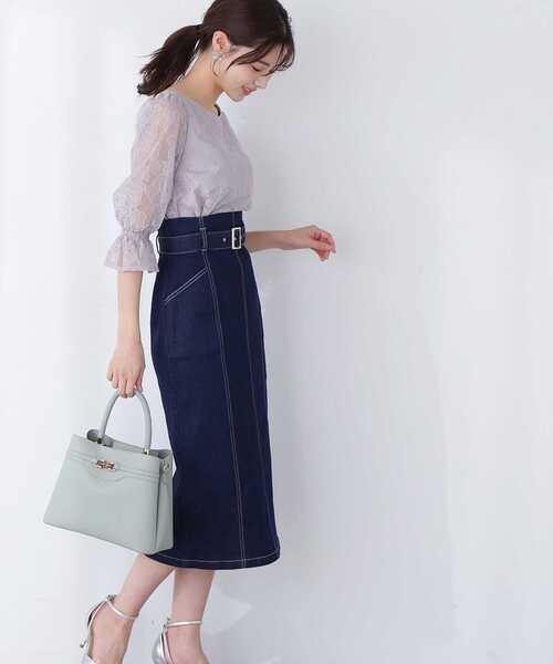 PROPORTION BODY DRESSING（プロポーションボディドレッシング）の「チュールエンブロイダリーブラウス / 1213110306（シャツ/ブラウス・レディース・ピンク/グレー/カーキ・MEDIUM/SMALL）」の17枚目の写真