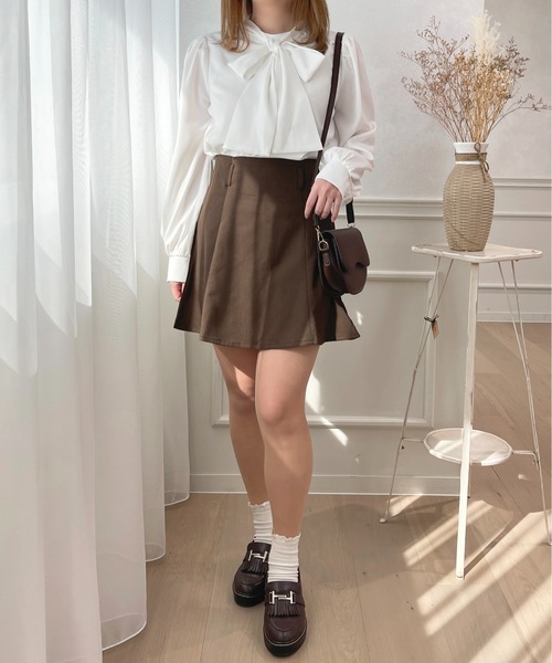 apres jour（アプレジュール）の「フレアスカパン【ZOZOTOWN限定アイテム】（スカート・レディース・ダークブラウン/ブラック・X-LARGE/フリー）」の19枚目の写真