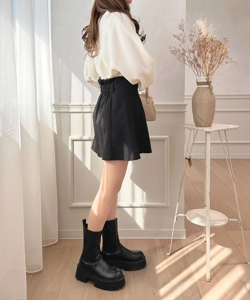 apres jour（アプレジュール）の「フレアスカパン【ZOZOTOWN限定アイテム】（スカート・レディース・ダークブラウン/ブラック・X-LARGE/フリー）」の8枚目の写真