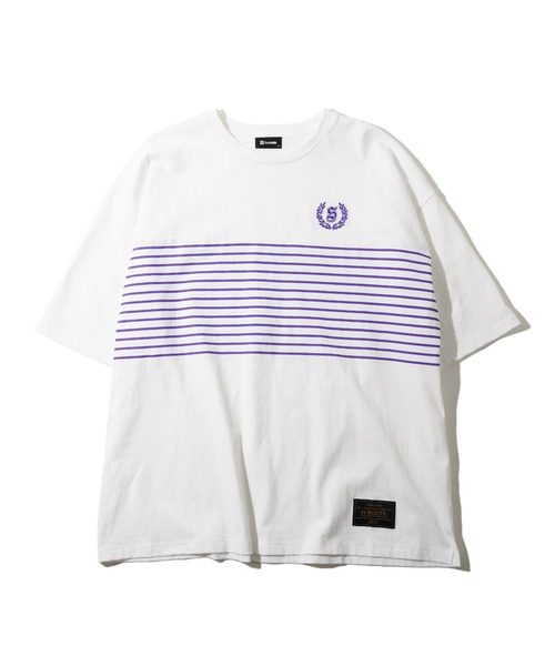 Subciety（サブサエティ）の「WIDE BORDER TEE（Tシャツ/カットソー・メンズ・グリーン/ホワイト/ブラック・MEDIUM/LARGE/X-LARGE）」の13枚目の写真