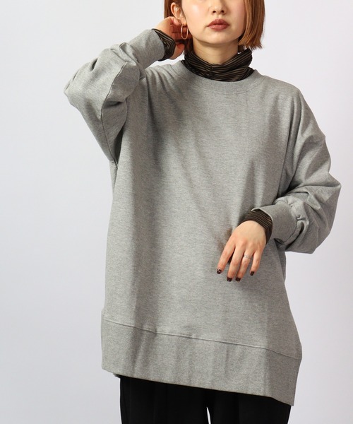 BRODIAEA(ブローディア)の「BRODIAEA テンセルボーダー スーパーストレッチ プルオーバー(Tシャツ/カットソー・レディース・グリーン/ブラック系その他/杢グレー/コーラル/ネイビー系/ワイン/レッド系その他/ライトブルー/ブラック/ネイビー・40)」の4枚目の写真