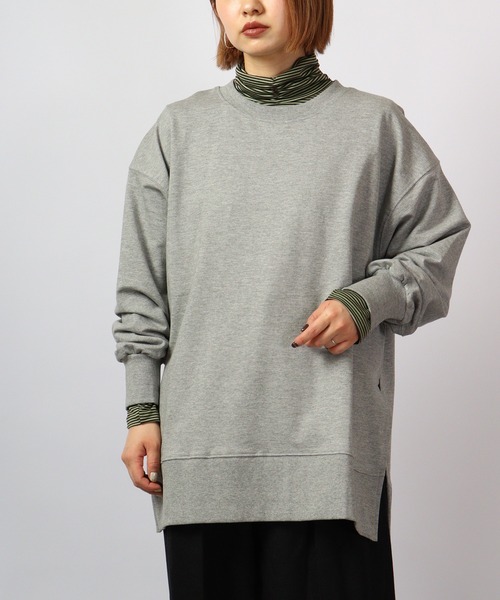 BRODIAEA(ブローディア)の「BRODIAEA テンセルボーダー スーパーストレッチ プルオーバー(Tシャツ/カットソー・レディース・グリーン/ブラック系その他/杢グレー/コーラル/ネイビー系/ワイン/レッド系その他/ライトブルー/ブラック/ネイビー・40)」の5枚目の写真