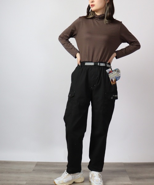 BRODIAEA(ブローディア)の「BRODIAEA テンセルボーダー スーパーストレッチ プルオーバー(Tシャツ/カットソー・レディース・グリーン/ブラック系その他/杢グレー/コーラル/ネイビー系/ワイン/レッド系その他/ライトブルー/ブラック/ネイビー・40)」の15枚目の写真