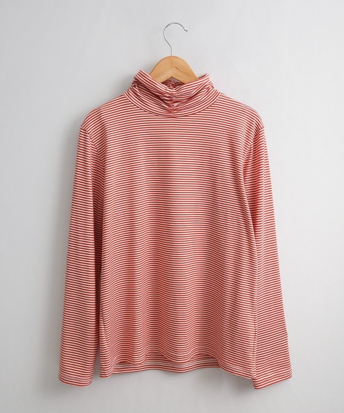 BRODIAEA(ブローディア)の「BRODIAEA テンセルボーダー スーパーストレッチ プルオーバー(Tシャツ/カットソー・レディース・グリーン/ブラック系その他/杢グレー/コーラル/ネイビー系/ワイン/レッド系その他/ライトブルー/ブラック/ネイビー・40)」の22枚目の写真