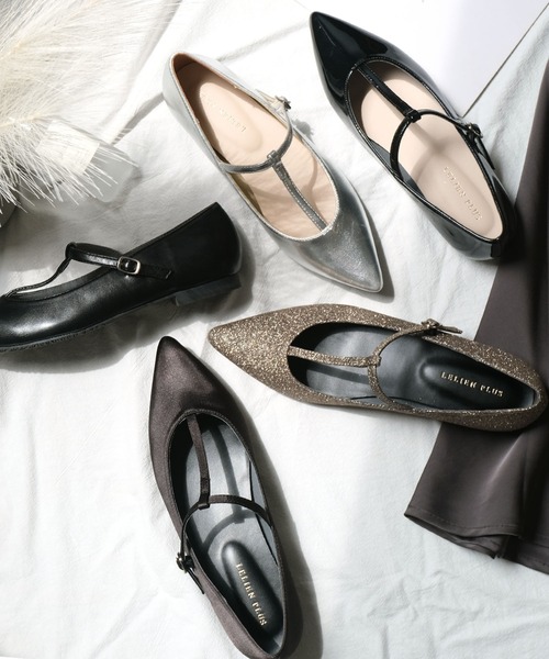 AmiAmi（アミアミ）の「メリージェーンTストラップパンプス/ポインテッドトゥ（パンプス・レディース・グレイッシュベージュ/アイボリー/シルバー/ブラック/ブラック系その他/シルバー系その他/ブラック系その他2/ブロンズ/ベージュ・L/LL/M/S/3L）」の20枚目の写真