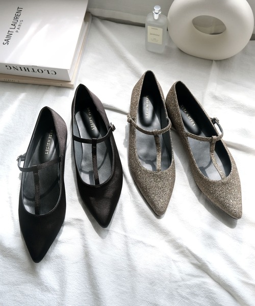 AmiAmi（アミアミ）の「メリージェーンTストラップパンプス/ポインテッドトゥ（パンプス・レディース・グレイッシュベージュ/アイボリー/シルバー/ブラック/ブラック系その他/シルバー系その他/ブラック系その他2/ブロンズ/ベージュ・L/LL/M/S/3L）」の18枚目の写真