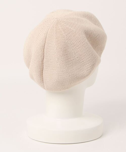 polcadot（ポルカドット）の「リネン サーモ ベレー帽(チョボなし)（ハンチング/ベレー帽・レディース・ライトグレー/ブラック/カーキ/アイボリー・FREE）」の5枚目の写真