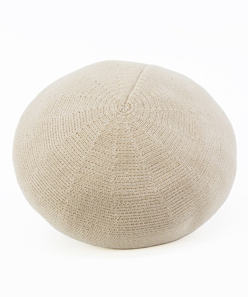 polcadot（ポルカドット）の「リネン サーモ ベレー帽(チョボなし)（ハンチング/ベレー帽・レディース・ライトグレー/ブラック/カーキ/アイボリー・FREE）」の2枚目の写真
