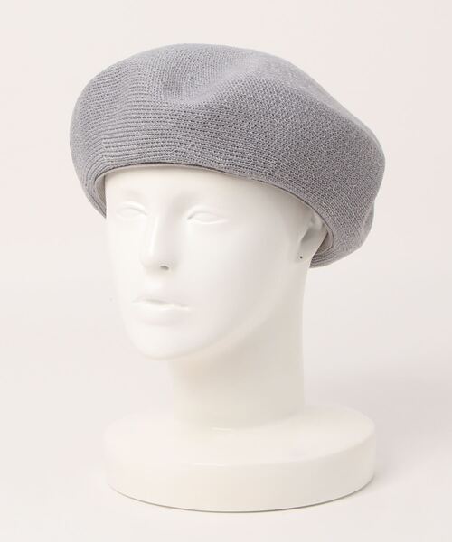 polcadot（ポルカドット）の「リネン サーモ ベレー帽(チョボなし)（ハンチング/ベレー帽・レディース・ライトグレー/ブラック/カーキ/アイボリー・FREE）」の9枚目の写真