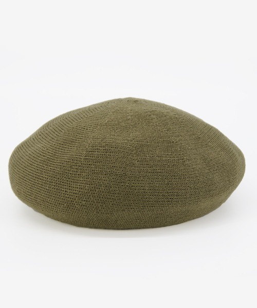 polcadot（ポルカドット）の「リネン サーモ ベレー帽(チョボなし)（ハンチング/ベレー帽・レディース・ライトグレー/ブラック/カーキ/アイボリー・FREE）」の12枚目の写真