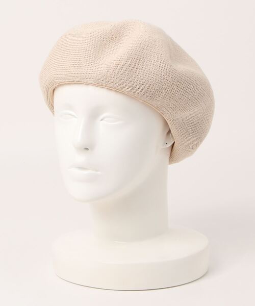 polcadot（ポルカドット）の「リネン サーモ ベレー帽(チョボなし)（ハンチング/ベレー帽・レディース・ライトグレー/ブラック/カーキ/アイボリー・FREE）」の14枚目の写真