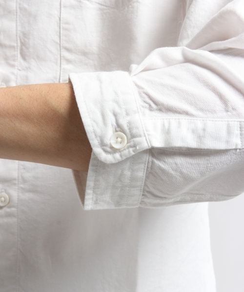 HARE(ハレ)の「フレンチリネンシャツ7分袖(HARE)(シャツ/ブラウス・メンズ・ライトグレー/ブルー/ネイビー/オフホワイト/グレー系その他・LARGE/SMALL/MEDIUM)」の16枚目の写真