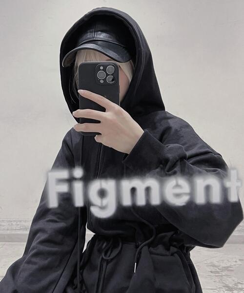 Figments（フィグメンツ）の「ショートロンパース（サロペット/オーバーオール・レディース・ブラック/グレー・FREE）」の16枚目の写真