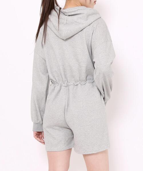 Figments（フィグメンツ）の「ショートロンパース（サロペット/オーバーオール・レディース・ブラック/グレー・FREE）」の20枚目の写真