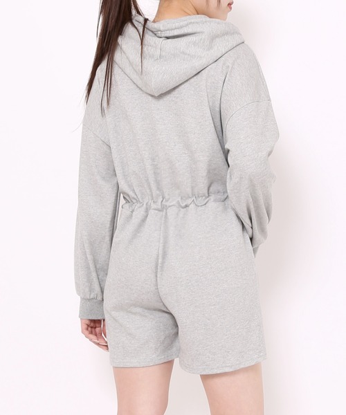 Figments（フィグメンツ）の「ショートロンパース（サロペット/オーバーオール・レディース・ブラック/グレー・FREE）」の14枚目の写真