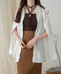 Ambre Ciel | 袖スリットマルチウェイシャツ／【WEB/EC限定商品】(シャツ/ブラウス)