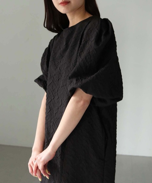 Lant Kalte（ラントカルテ）の「【Lant Kalte】ふくれジャガードワンピース（ワンピース・レディース・アイボリー/グレイッシュベージュ/ブラック・M）」の20枚目の写真