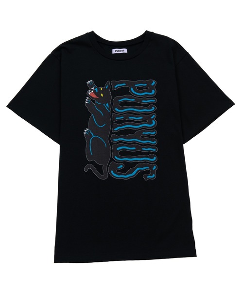 PUNYUS（プニュズ）の「ブラックパンサービッグＴシャツ（Tシャツ/カットソー・レディース・ホワイト/ブラック/イエロー・4/3）」の13枚目の写真