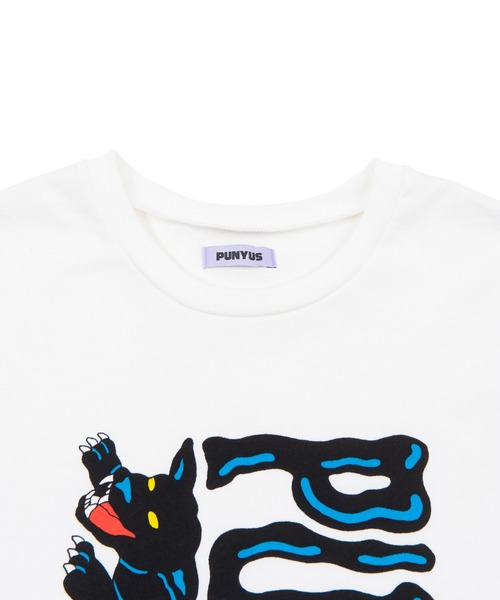 PUNYUS（プニュズ）の「ブラックパンサービッグＴシャツ（Tシャツ/カットソー・レディース・ホワイト/ブラック/イエロー・4/3）」の9枚目の写真