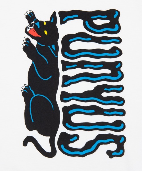 PUNYUS（プニュズ）の「ブラックパンサービッグＴシャツ（Tシャツ/カットソー・レディース・ホワイト/ブラック/イエロー・4/3）」の11枚目の写真