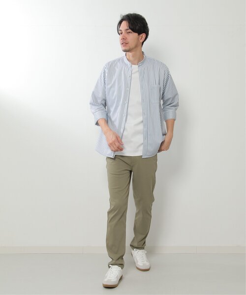 ikka(イッカ)の「7分袖イージーケアバンドカラーシャツ(シャツ/ブラウス・メンズ・ホワイト/ブルー・L/M/XL/S)」の17枚目の写真