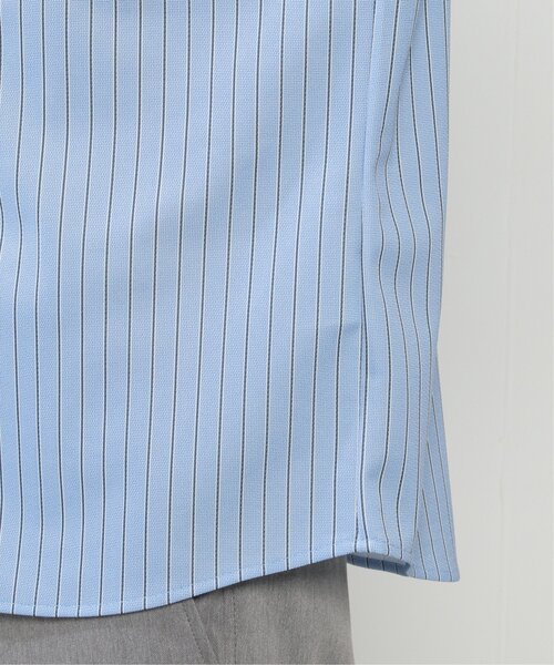 ikka(イッカ)の「7分袖イージーケアバンドカラーシャツ(シャツ/ブラウス・メンズ・ホワイト/ブルー・L/M/XL/S)」の9枚目の写真