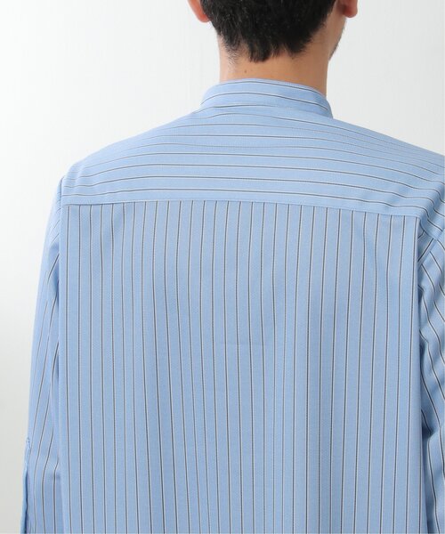 ikka(イッカ)の「7分袖イージーケアバンドカラーシャツ(シャツ/ブラウス・メンズ・ホワイト/ブルー・L/M/XL/S)」の7枚目の写真