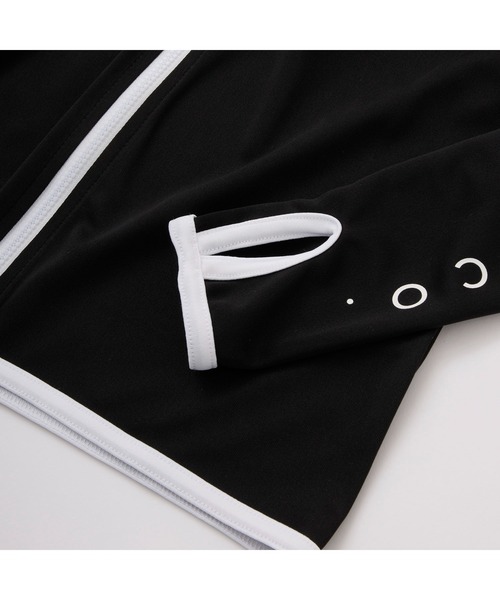 RUSTY（ラスティ）の「RUSTY/ラスティ 水着 水陸両用 吸汗速乾 UVカット ブランド ロゴ ワンポイント フルジップ 長袖 ラッシュガード（ラッシュガード・キッズ・ピンク/ホワイト/ブラック/イエロー/エメラルド・150cm/120cm/110cm/160cm/140cm/100cm/130cm）」の22枚目の写真