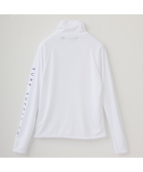 RUSTY（ラスティ）の「RUSTY/ラスティ 水着 水陸両用 吸汗速乾 UVカット ブランド ロゴ ワンポイント フルジップ 長袖 ラッシュガード（ラッシュガード・キッズ・ピンク/ホワイト/ブラック/イエロー/エメラルド・150cm/120cm/110cm/160cm/140cm/100cm/130cm）」の11枚目の写真